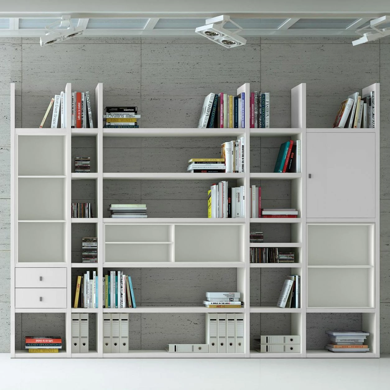 Loftscape XXL Regalwand Emporior VI - Weiß - Ohne Beleuchtung 2 Loftscape XXL Regalwand Emporior VI - Weiß - Ohne Beleuchtung – Bild 2