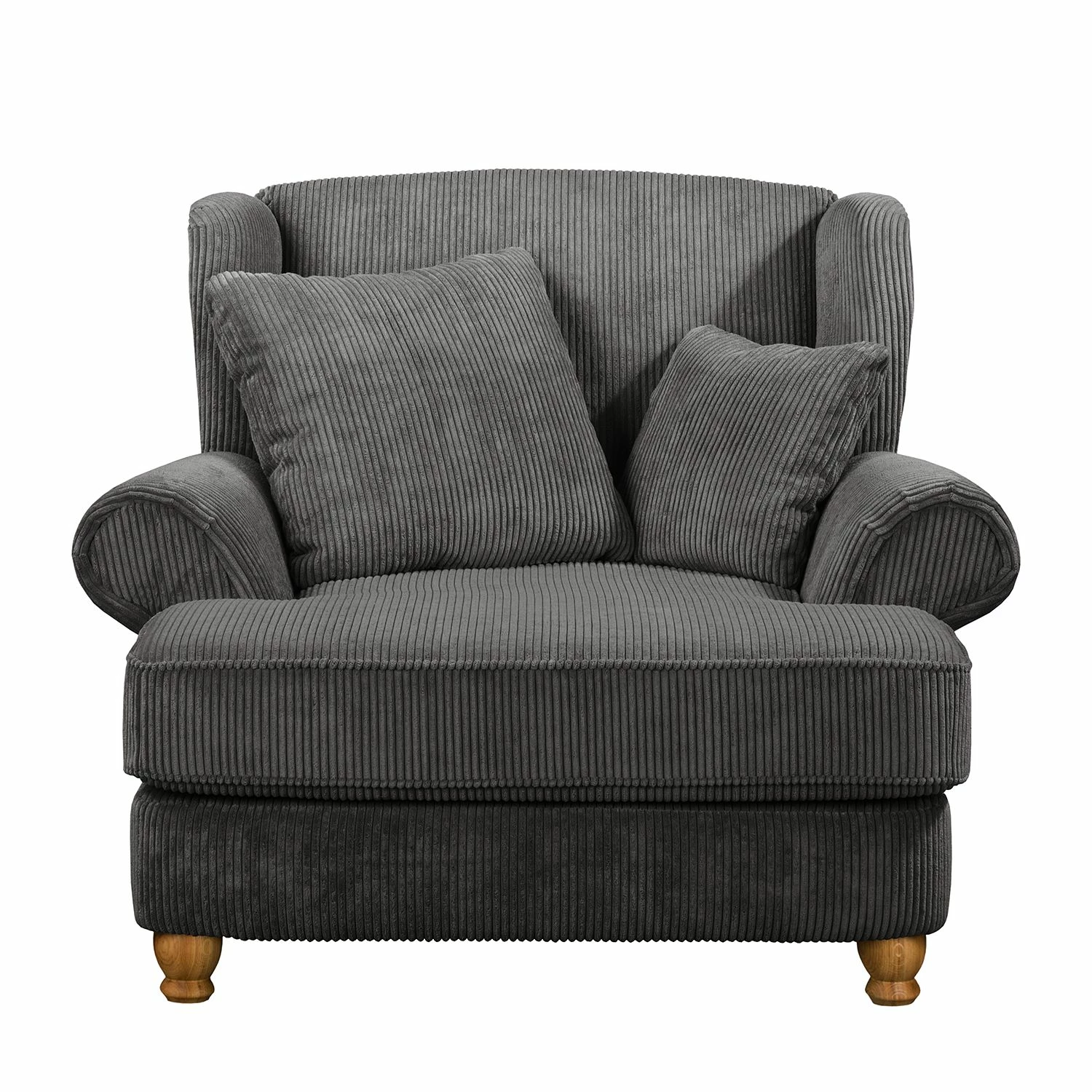 Maison Belfort XXL Sessel Colares Cord - Grau 2 Maison Belfort XXL Sessel Colares Cord - Grau – Bild 2