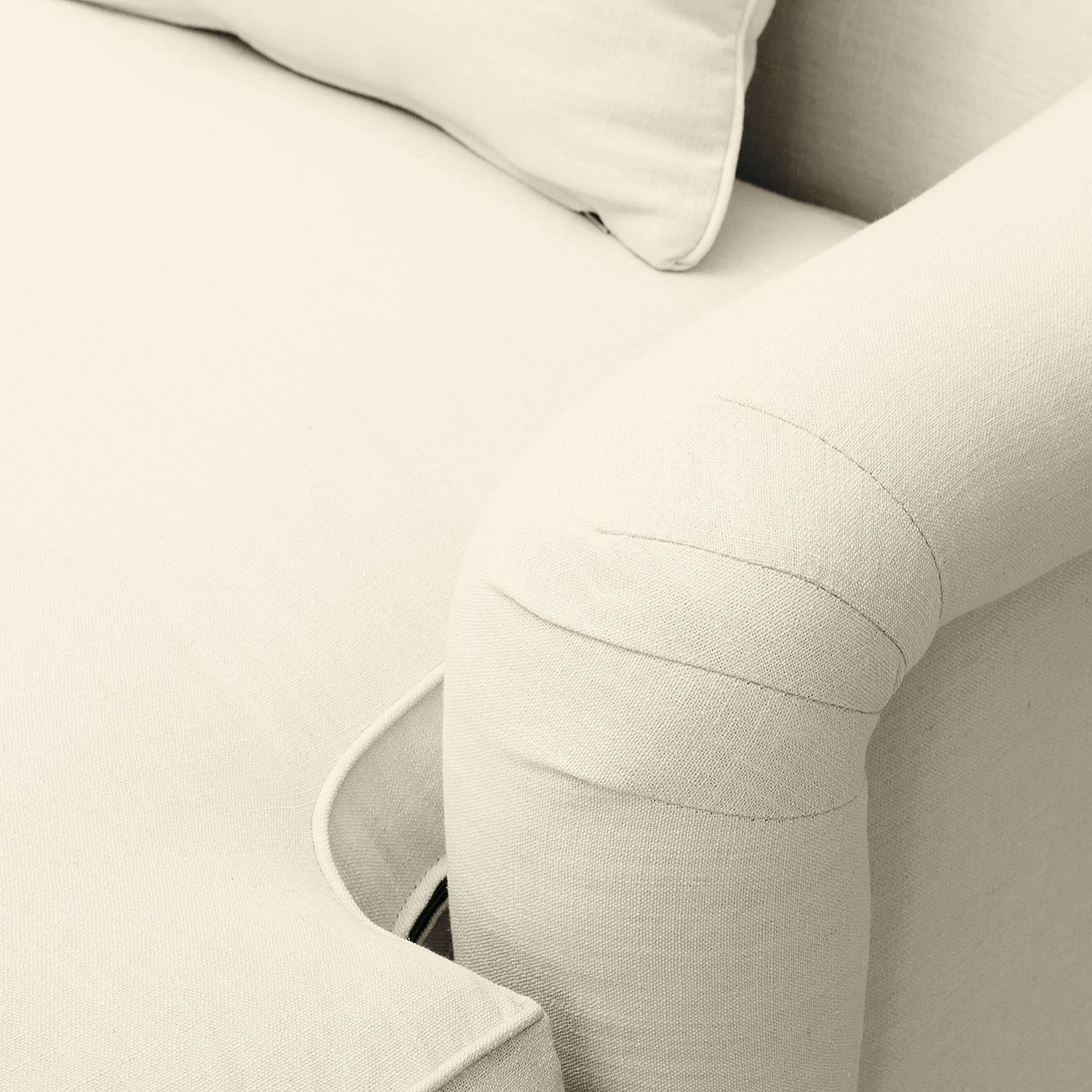 Maison Belfort XXL-Sessel Tranum Webstoff - Cremeweiß 8 Maison Belfort XXL-Sessel Tranum Webstoff - Cremeweiß – Bild 8